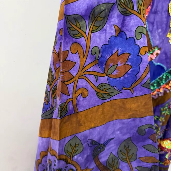 Colorful Bohemian Maxi Skirt S - Picture 8 of 10